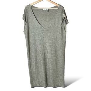 LORENA ANTONIAZZI Linen / Silk / Cotton Blend Light Weight Knit Pop Over Dress L